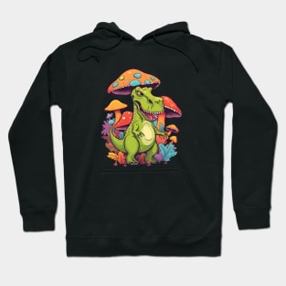 Psychedelic Dinosaur T-Rex Hoodie